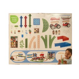 Fisher-Price Wonder Makers Design System Build Around Town Building and Track