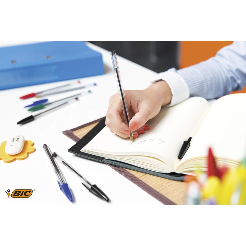 BIC Cristal Original Ballpoint Pen Set in Blue, Line Width