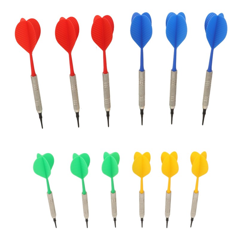 12PCS Soft Tip Darts for Beginners Plastic Professional Indoor Darts