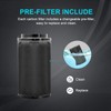 iPower 4" Air Carbon Filter for Inline Duct Fan, Intake