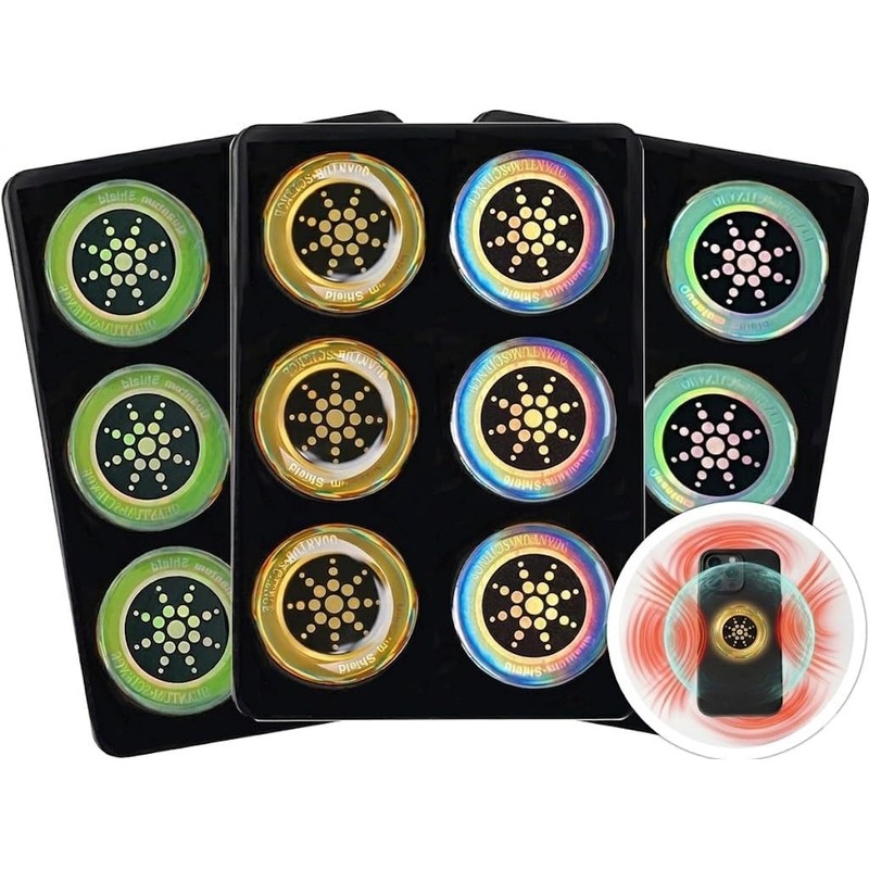 12 Pcs Cell Phone Protection Stickers,Blocker Equipment Stickers for Laptops