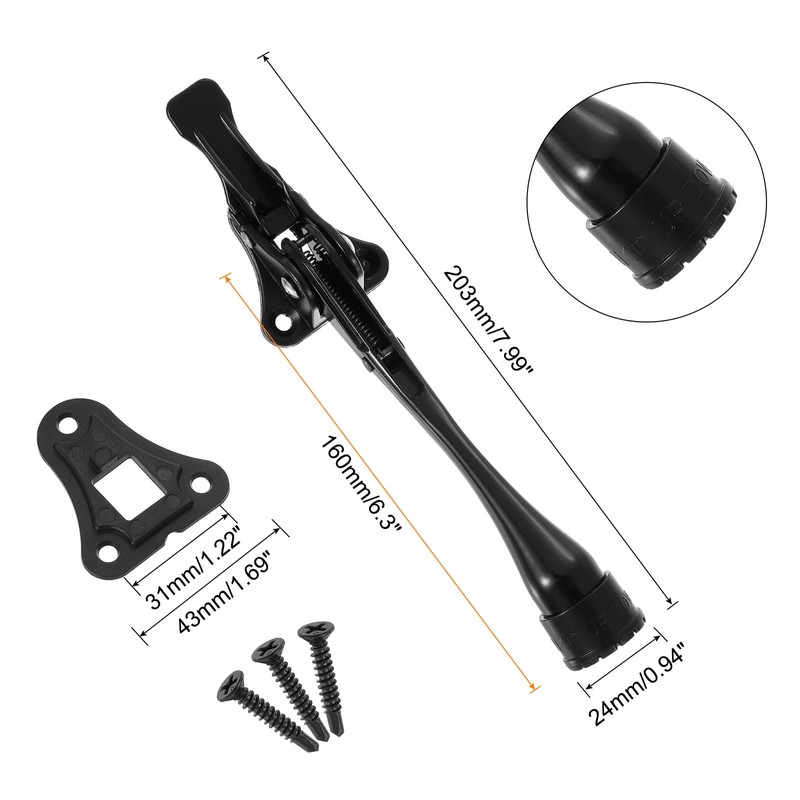 sourcing map 6 Inch Kickdown Door Stopper, One Touch Pedal
