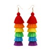 Rainbow Earrings for Women Men Pride Accessories Colorful Earrings (Rainbow