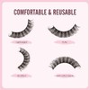 Natural False Eyelashes, 3D Cat Eye Lashes, Fluffy Strip Eyelash