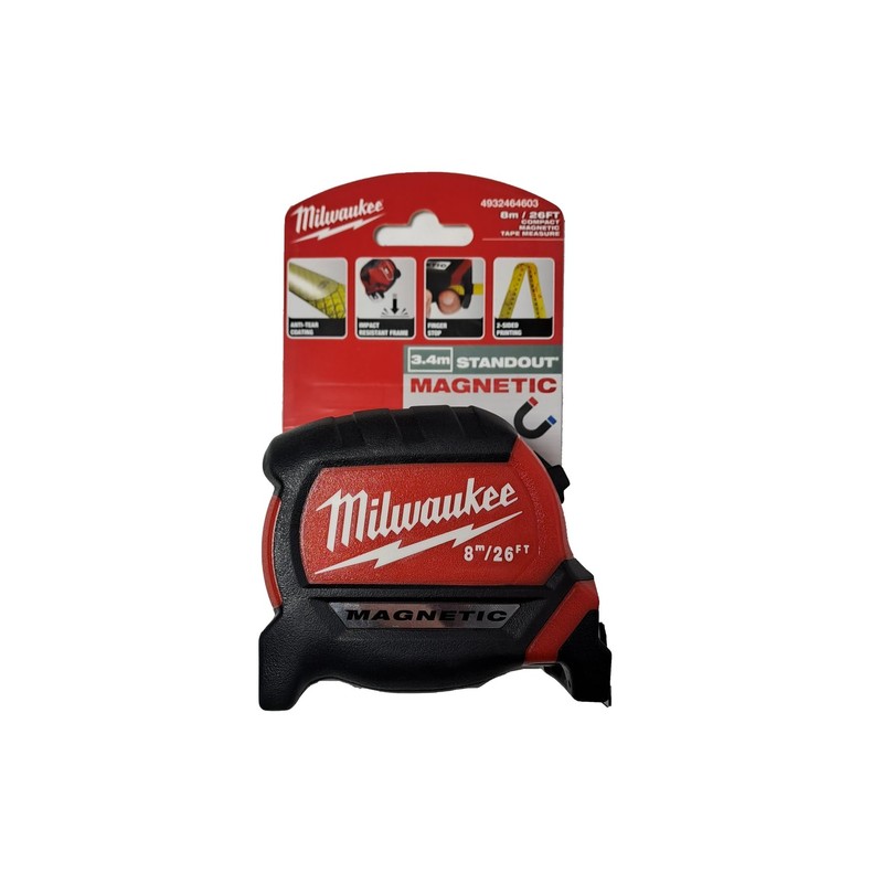 Milwaukee 4932464603 Magnetic Tape Measure 8m/26ft