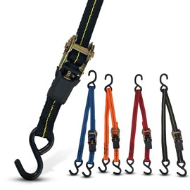 Cajun Tie Downs - 3 Point Tie Down Ratchet Strap for Jet Ski, Sea Doo & Wave Runner - Transom Straps