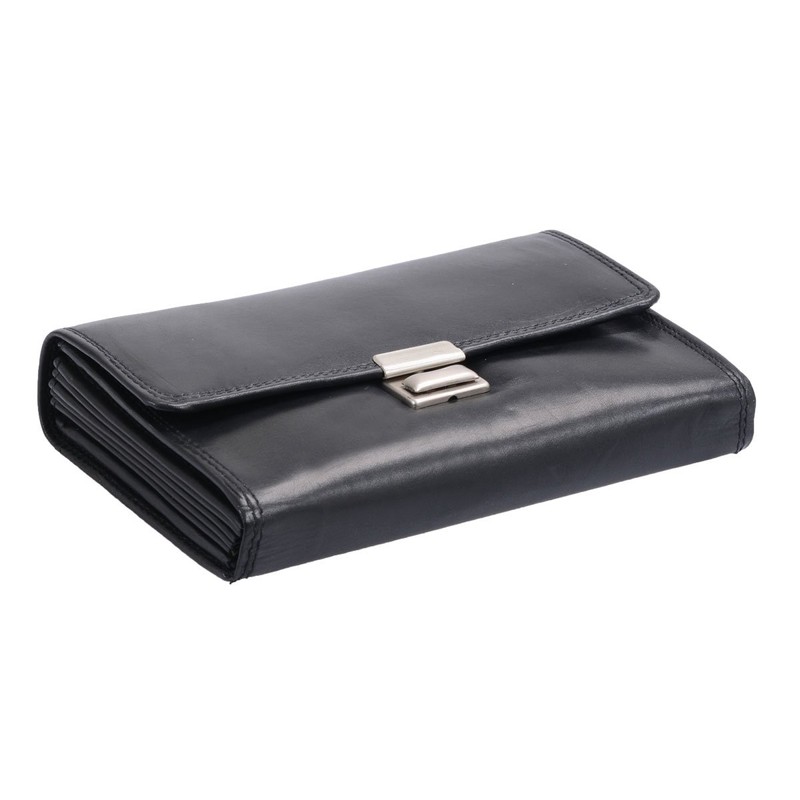 Louana Men's Leather Waiters Wallet 17 x 10 cm Black