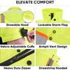 TICONN Reflective Rain Coat, Waterproof Hi Vis Safety Rain Jacket,