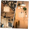 BIUDECO Decorative Rattan Lampshade Ceiling Light Covers 2pcs Woven Lamp