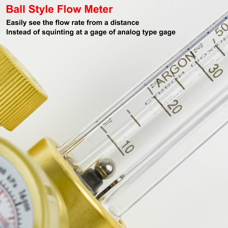 Zistel CO2 Argon Regulator Argon Flow Meter Gas Regulator Gauge