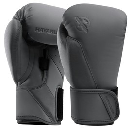 Hayabusa T360 Boxing Gloves – Revolutionary Hand Ergonomics | Empowering Wrist Support | Single or Dual Strap Closure | Training, Sparring, Heavy Bag - Charcoal, 16oz