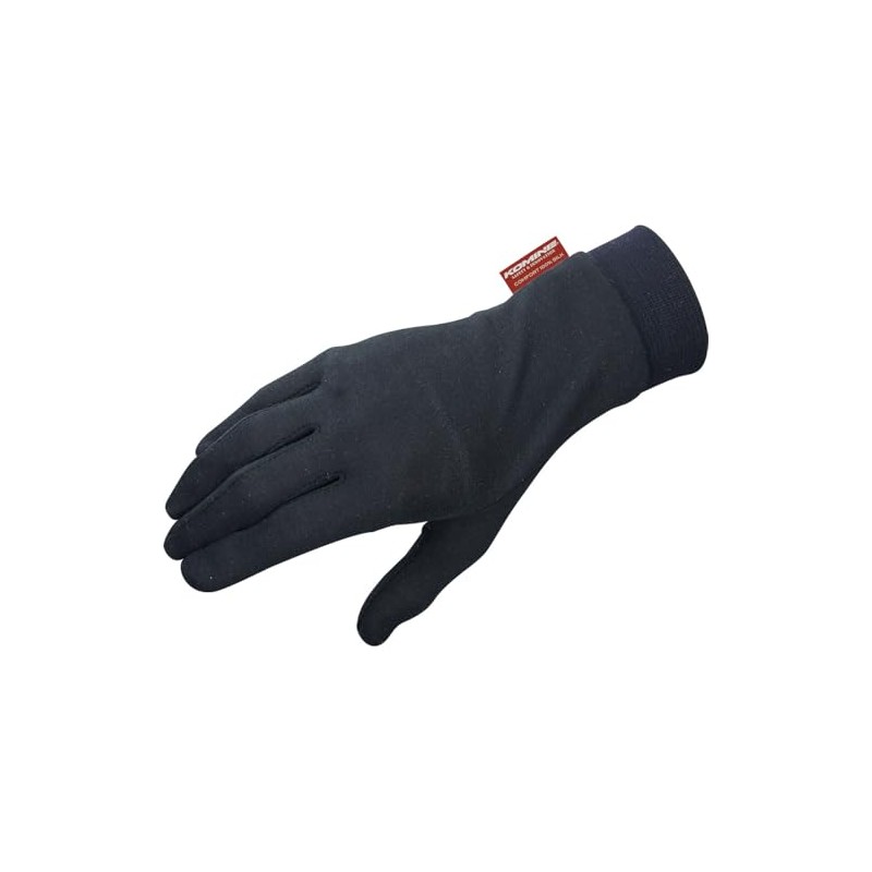 Komine GK-133 Motorcycle Comfort Silk Inner Gloves, Black, M