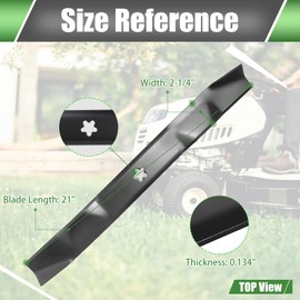 CENHIEE 134149 Mower Blade for Crafts Man Hu sqvarna Pou LAN Pro 42'' Deck, 532134149 138971 138498 Mulching Blades for LT1000 YT4000, YTH18542 YT150, Replaces 422719 424752, 2 Pack