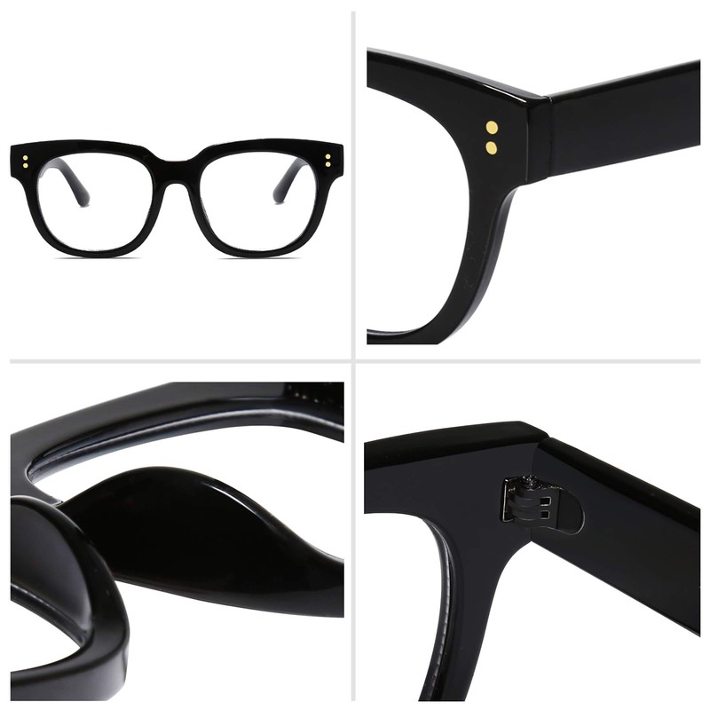 SOJOS Oversized Square Anti Blue Light Blocking Glasses for Women