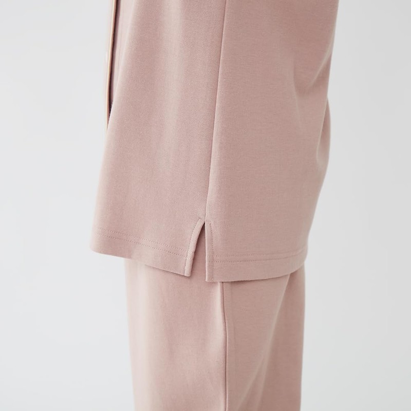 Gunze KAIMIN Navi Women's Pajamas, Long Sleeve, Long Pants, Cardboard