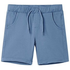 vidaXL Kids' Drawstring Shorts - Dark Blue Children's Elasticated Waist Bottoms - Comfortable Cotton Blend - Size 104 for Ages 3-4