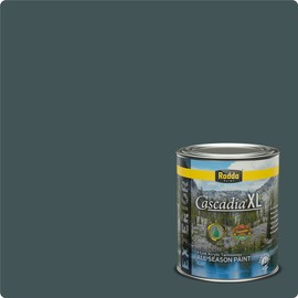 Rodda Paint CASCADIA XL Exterior Velvet All Seasons Paint & Primer in One, Quart, Deep Water