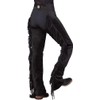 Rod's Premium Black Ultrasuede Chaps W/Stretch Panel, Black, Large Extra