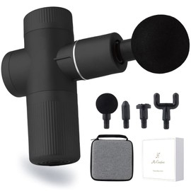 MyComfort MyComfort Myofascial Release Gun, Total Body Care, Only 13.8 oz (380 g), Lightweight, 6 Adjustable Levels, Push Function, 4 Attachments, Gift, Birthday (Black)