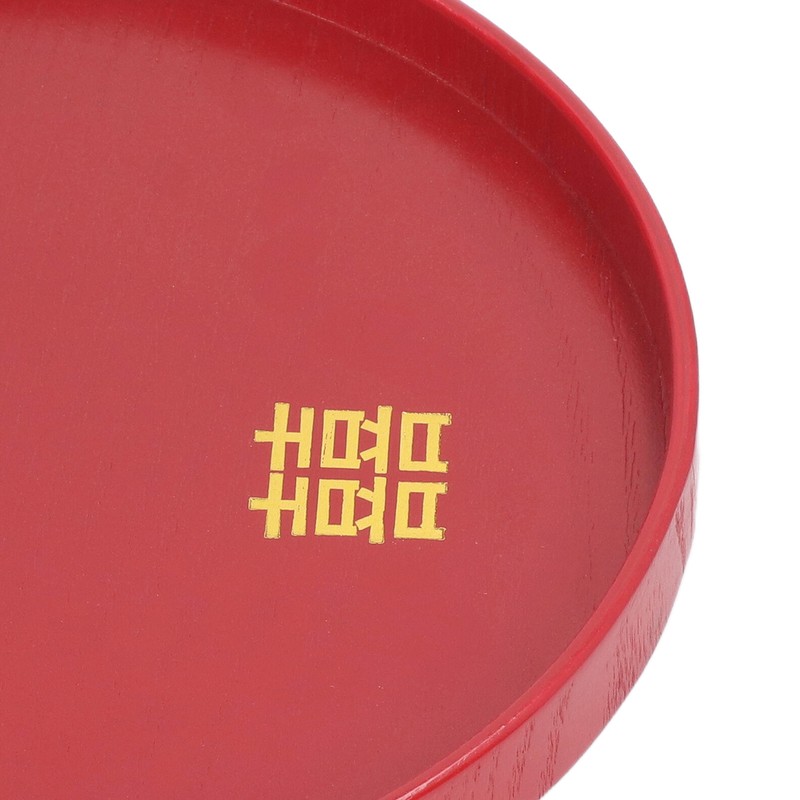 Wood Serving Tray Decorative Serving Platter Snack Fruit Plate for