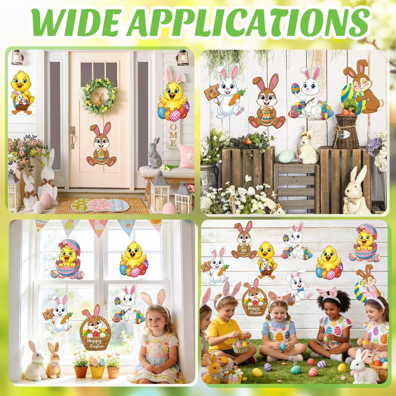 Large Easter Bunny Cutouts Chicks Cardboard Cutout Happy Easter Bulletin