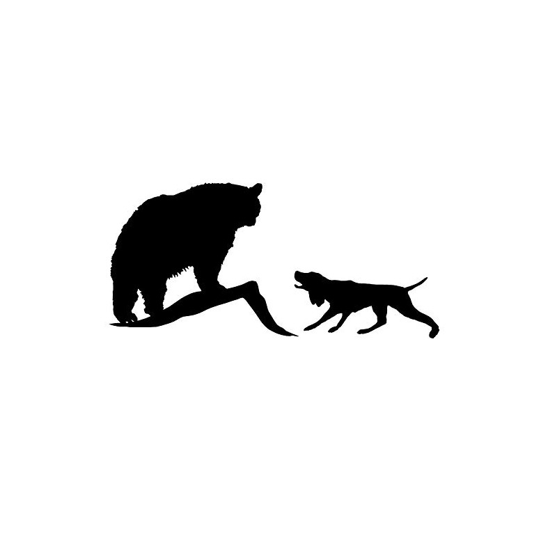 Bear Hound Decal – Bear Dog Hunting Decal – 1406