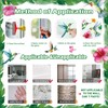 Hummingbird Flowers Window Clings - 5 Sheets Anti-Collision Window Stickers