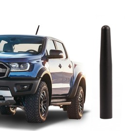 KSaAuto Short Antenna for 2009-2024 Ford F150 F250 F350 Raptor XLT Ford Bronco Sport, Truck Car Ford F150 Accessories, 4.5 Inches Stubby Aluminum Antenna Replacement Mast Designed for FM AM Reception
