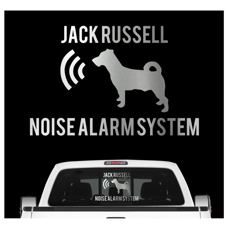 siviwonder Jack Russell Noise Alarm System Car Sticker Dog Foil