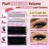 Lash Clusters with Bottom Lashes Volume Eyelash Clusters Thick Cluster