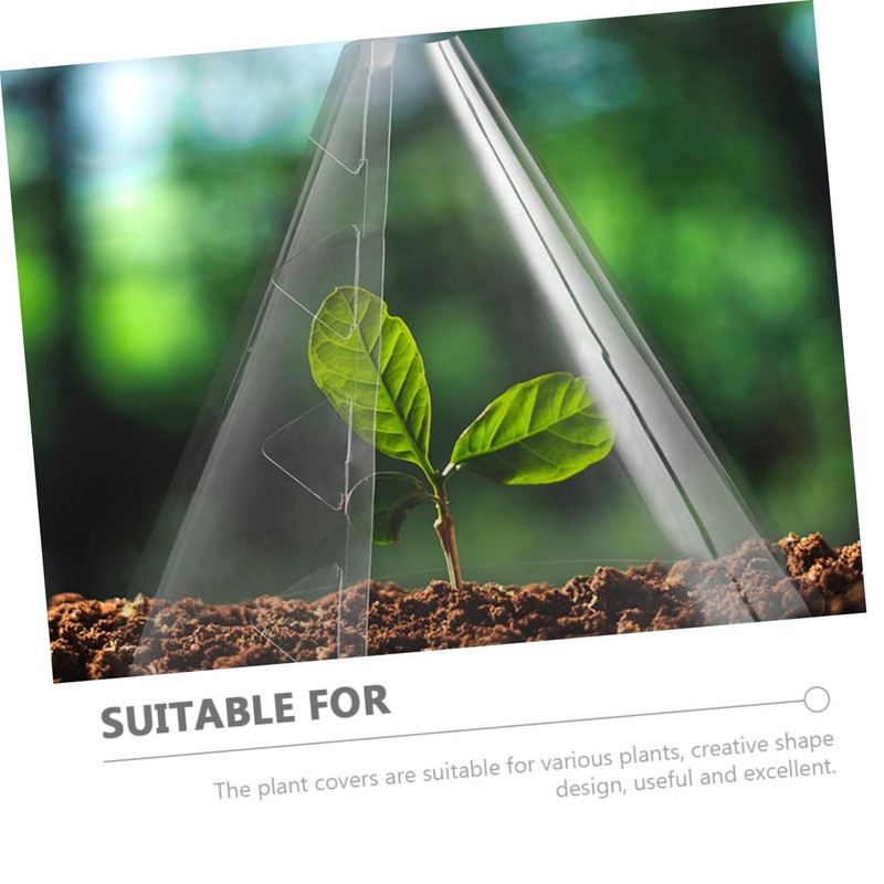 Operitacx 10 pcs Transparent Plant Covers Bell Shaped Protective Cloches