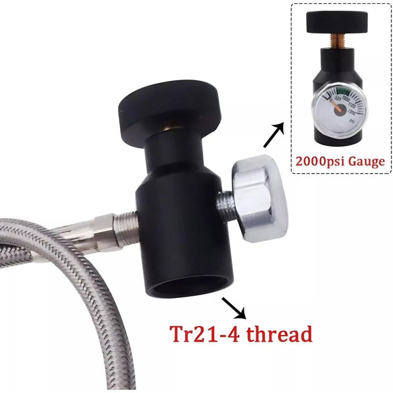 VaVoger Soda Machine CO2 Cylinder Refill Adapter Hose Soda Maker