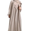 Women's Muslim Dress Three Pieces Set Islamic Prayer Abaya with