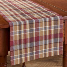 Park Designs Reusable Gatlin Red Plaid Table Runner, 13” x 54” Rectangular Decorative Rustic Dinner Mat for Country Kitchen Table Decor or Antique Farmhouse Dining Room Decoration