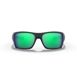 Oakley NEW Oakley TURBINE Matte Black PRIZM POLARIZED Jade Lens Sunglass OO9263-45