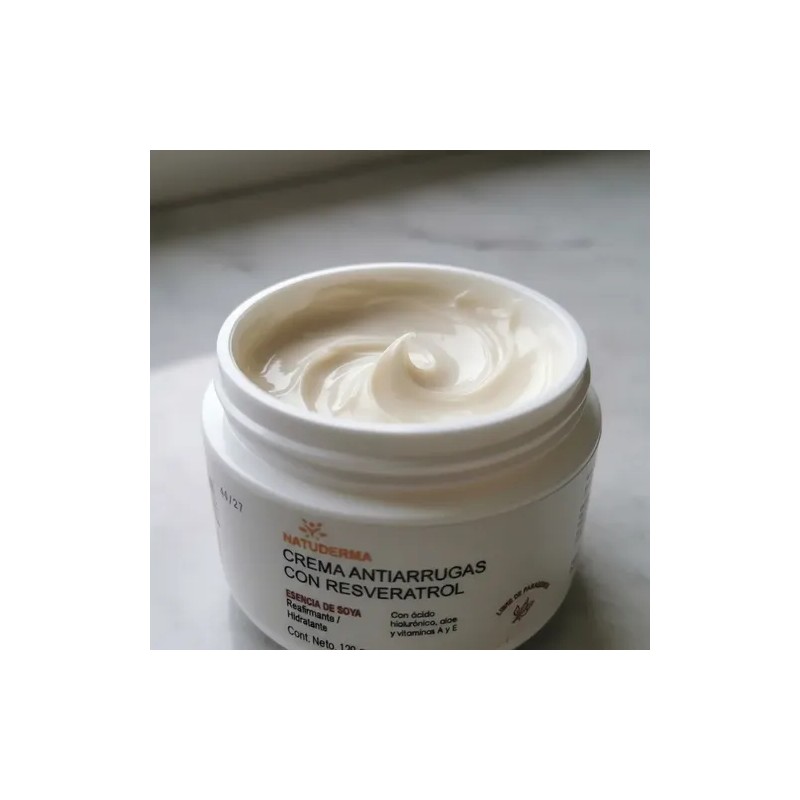 Crema Facial Resveratrol, Aceite De Soya, Aceite De Coco