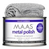 MAAS Metal Polish 1.1lb Can Plus Free Cloth, Universal Metal