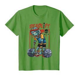Zombie Deadlift Weightlifting Halloween Fitness Gym Workout Maglietta