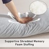 WhatsBedding Memory Foam Body Pillow with 100% Cotton Jersey Knitted
