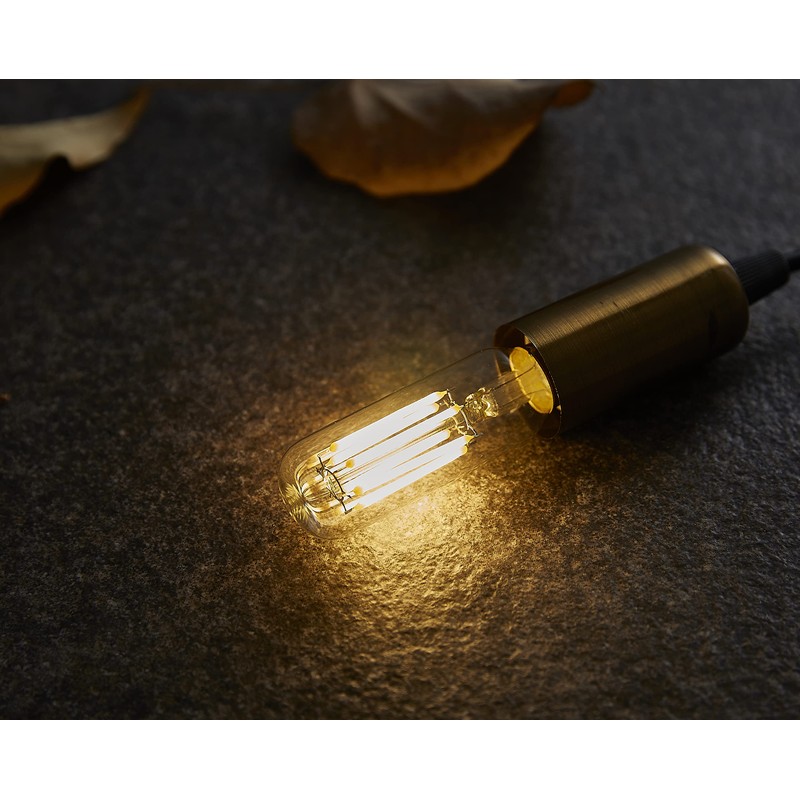 YFXRLIGHT Dimmable T6 Vintage LED Light Bulbs Warm White 2700K,6W