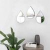 decanit Espejos negros para decoración de pared, espejos de lágrima