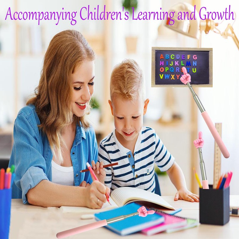 Extendable Teacher Pointer - Versatile, Adjustable, Ergonomic Teaching Aid &