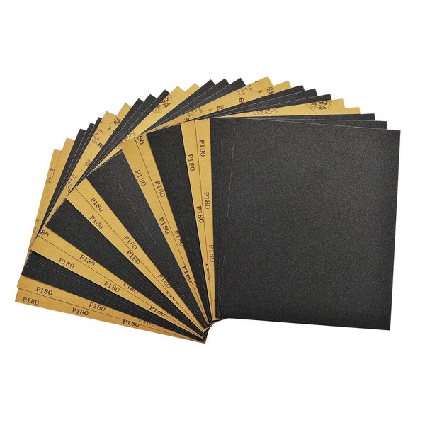 25 PCS 180 Grit Wet Dry Sandpaper, 9 x 11