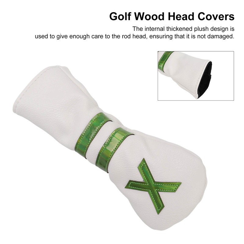 PU Waterproof Golf Head Covers Internal Thickened Plush Durable Golf