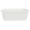 Rubbermaid 2951-AR WHT Dish Pan, Rectangular, White Plastic, 11-1/2-Qts. WHITE