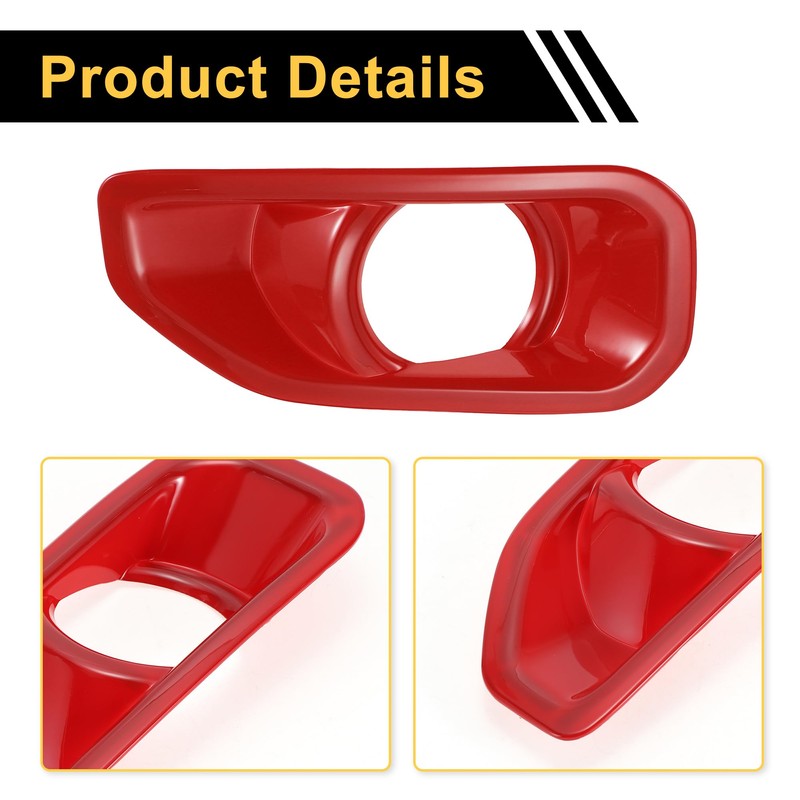REPAIROCK 1pair Fog Light Grill for Jeep Wrangler JL Gladiator