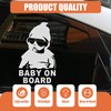 Baby on Board Sticker Car, Weatherproof and UV-Resistant, 12 x