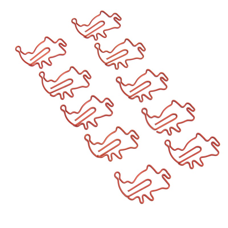 100pcs Santa Paper Clips Slip Resistance Cartoon Cute Lightweight Paperclips