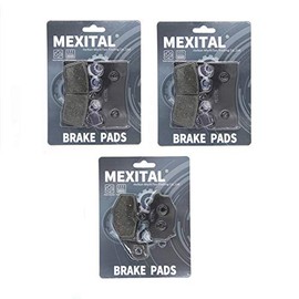 MEXITAL Motorcycle Brake Pads Front and Rear for Kawasaki Ninja 600 ZX6R ZX 6R 1998-2002 Ninja 900 ZX9R ZX 9R 1996-2001 ZZR600 ZZR 600 2005-2008