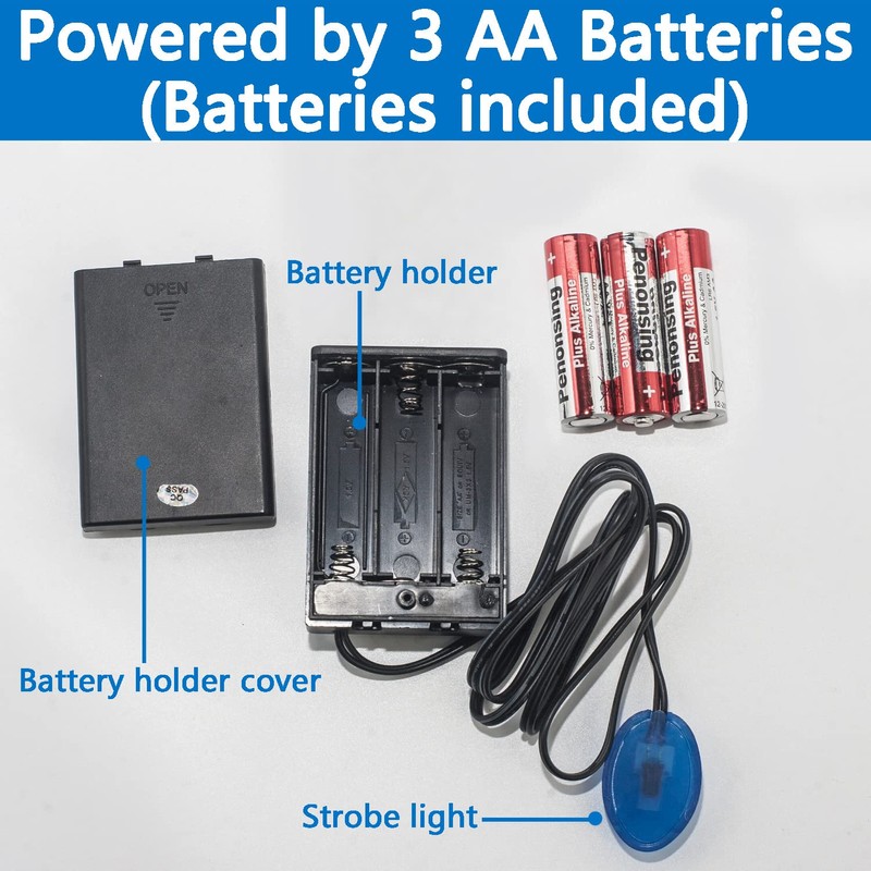 Fake Car Alarm, Dummy Car Alarm,(Batteries Included) Red LED Light